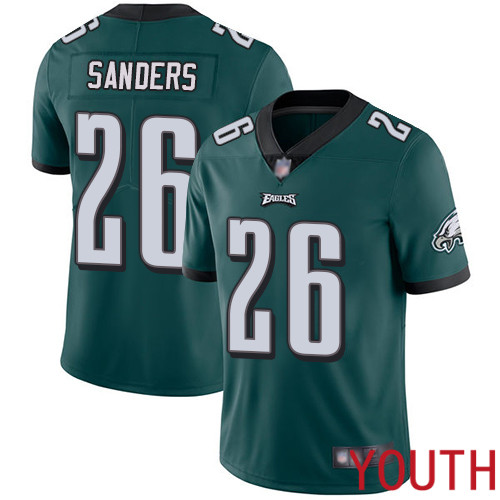 Youth Philadelphia Eagles #26 Miles Sanders Midnight Green Team Color Vapor Untouchable NFL Jersey Limited->youth nfl jersey->Youth Jersey
